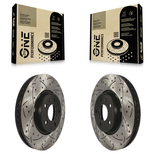 [Avant] Kit de disque (percé rainuré revêtu) de frein pour Audi Q5 A4 A5 Quattro A7 allroad A6 S5 KD-100082