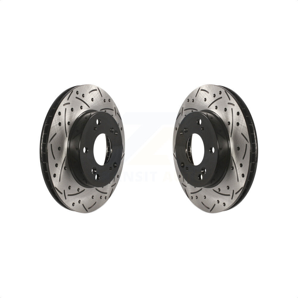 [Avant] Kit de disque (percé rainuré revêtu) de frein pour Honda Civic Acura ILX KD-100084 par DS-One