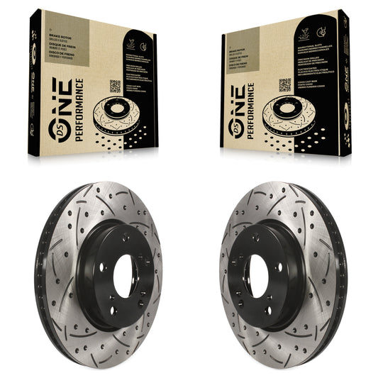 [Avant] Kit de disque (percé rainuré revêtu) de frein pour Honda Civic Accord Insight KD-100100