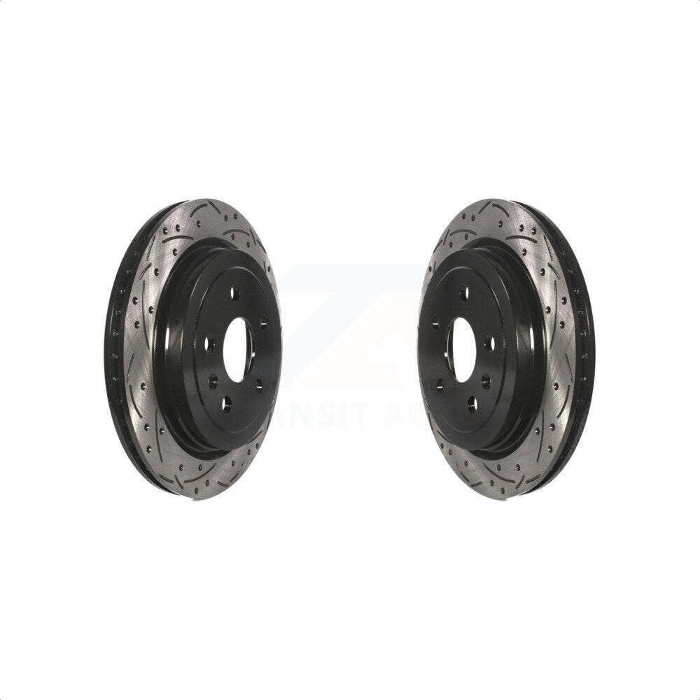 [Arrière] Kit de disque (percé rainuré revêtu) de frein pour Chevrolet Camaro Cadillac CTS KD-100109 par DS-One