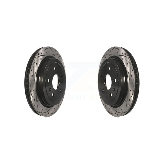 [Arrière] Kit de disque (percé rainuré revêtu) de frein pour Chevrolet Camaro Cadillac CTS KD-100109 par DS-One