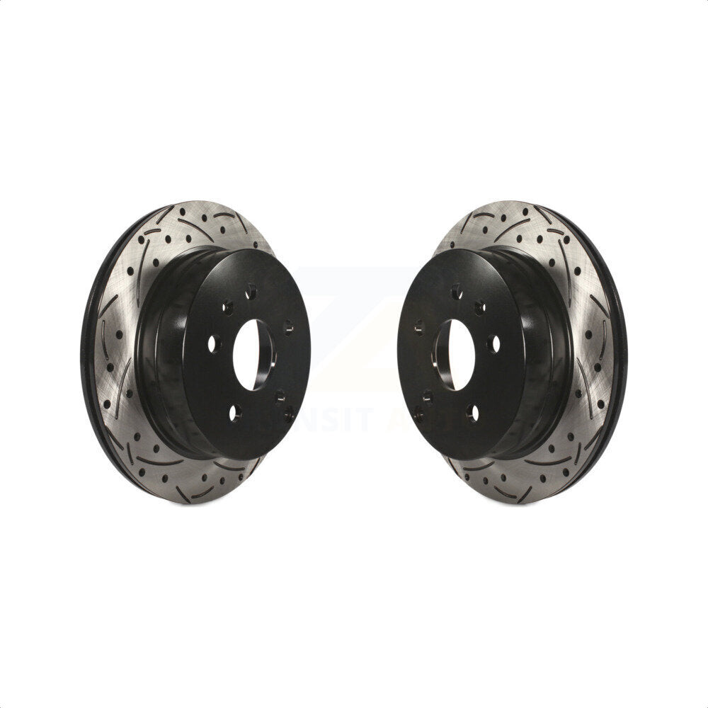 [Arrière] Kit de disque (percé rainuré revêtu) de frein pour 2010-2017 Chevrolet Equinox GMC Terrain KD-100110 par DS-One