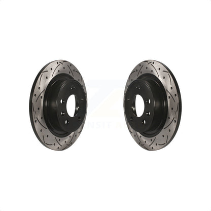 [Arrière] Kit de disque (percé rainuré revêtu) de frein pour Chevrolet Cruze Buick Verano Volt Cascada Cadillac ELR Orlando KD-100114 par DS-One