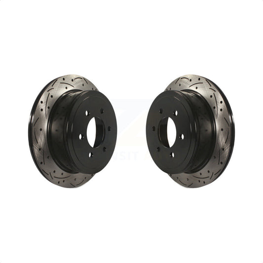 [Arrière] Kit de disque (percé rainuré revêtu) de frein pour Ford F-150 Lincoln Mark LT KD-100115 par DS-One