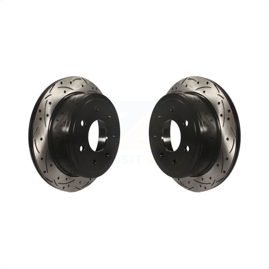 [Arrière] Kit de disque (percé rainuré revêtu) de frein pour Ford F-150 Lincoln Mark LT KD-100116 par DS-One