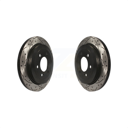 [Arrière] Kit de disque (percé rainuré revêtu) de frein pour 2007-2017 Ford Expedition Lincoln Navigator KD-100120 par DS-One