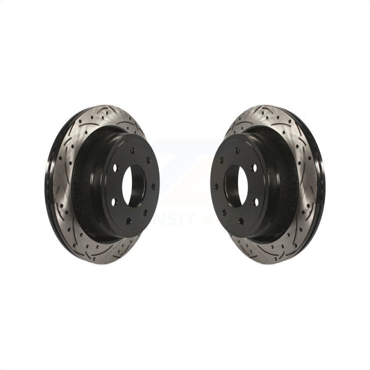 [Arrière] Kit de disque (percé rainuré revêtu) de frein pour 2012-2014 Ford F-150 avec 7 Lug Wheels KD-100124 par DS-One