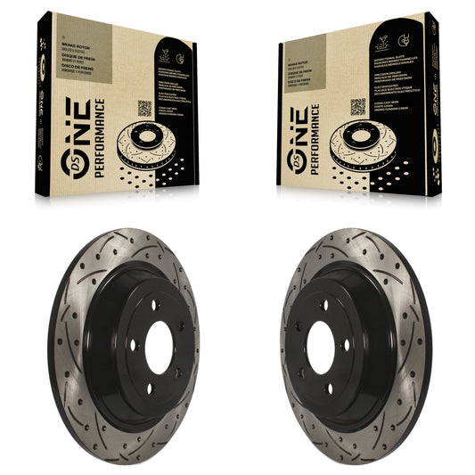[Arrière] Kit de disque (percé rainuré revêtu) de frein pour Ford Mustang KD-100130