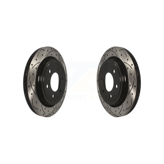 [Arrière] Kit de disque (percé rainuré revêtu) de frein pour 2015-2017 Ford F-150 avec Electric Parking KD-100131 par DS-One