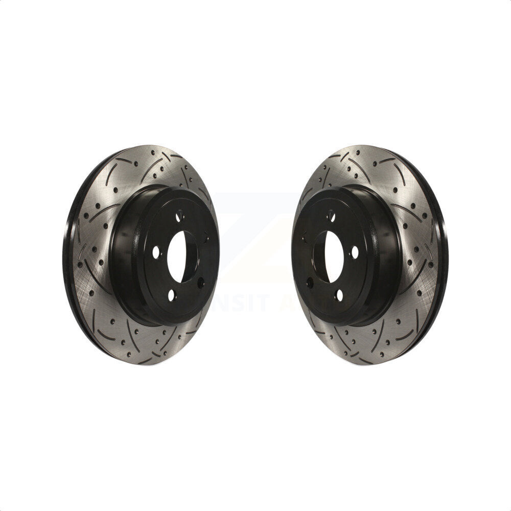 [Arrière] Kit de disque (percé rainuré revêtu) de frein pour Dodge Charger Chrysler 300 Challenger Magnum KD-100134 par DS-One