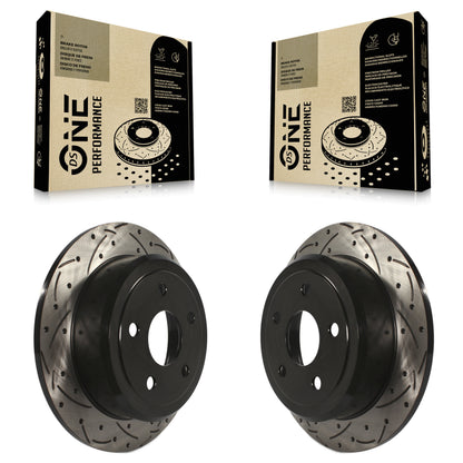 [Arrière] Kit de disque (percé rainuré revêtu) de frein pour Jeep Wrangler JK KD-100137