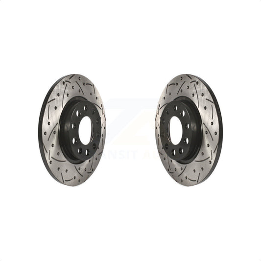 [Arrière] Kit de disque (percé rainuré revêtu) de frein pour Jeep Cherokee Chrysler 200 KD-100145 par DS-One