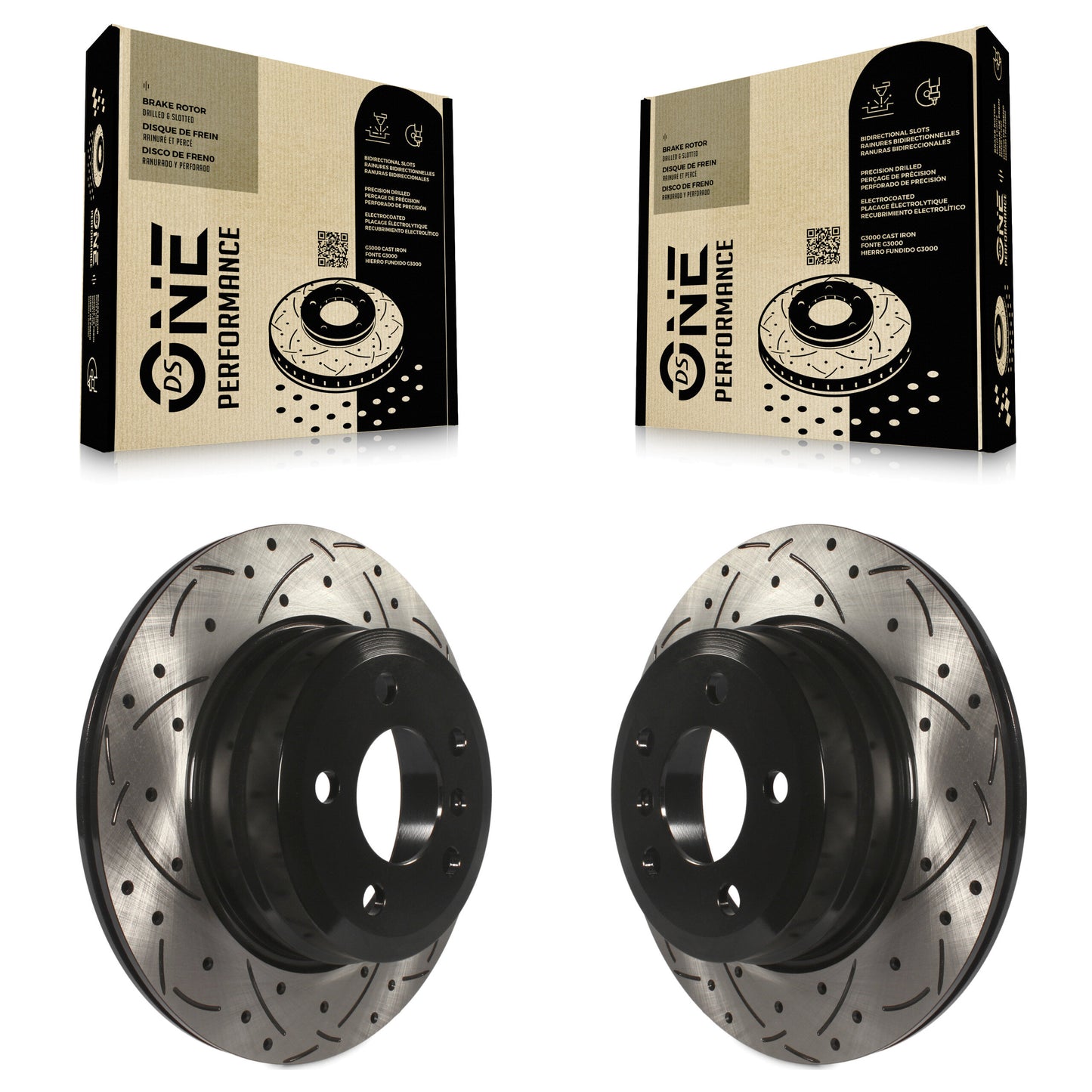 [Arrière] Kit de disque (percé rainuré revêtu) de frein pour BMW X5 X6 KD-100162