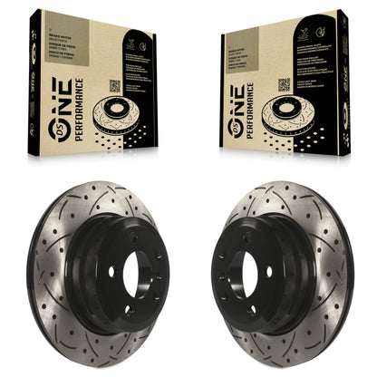 [Arrière] Kit de disque (percé rainuré revêtu) de frein pour BMW X5 X6 KD-100162