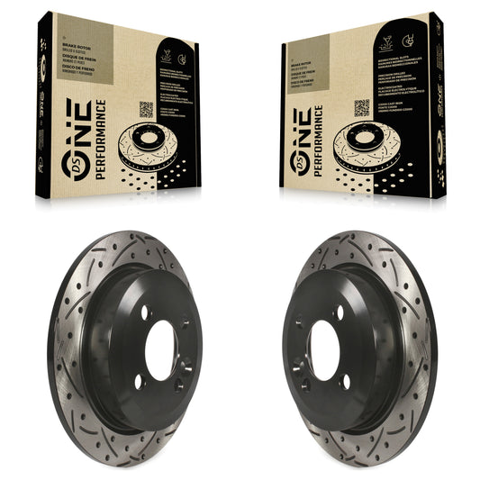 [Arrière] Kit de disque (percé rainuré revêtu) de frein pour Mini Cooper KD-100164