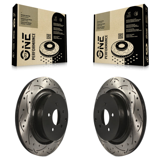[Arrière] Kit de disque (percé rainuré revêtu) de frein pour INFINITI Q50 M37 Q60 Q70 Q70L QX70 M56 FX50 KD-100183
