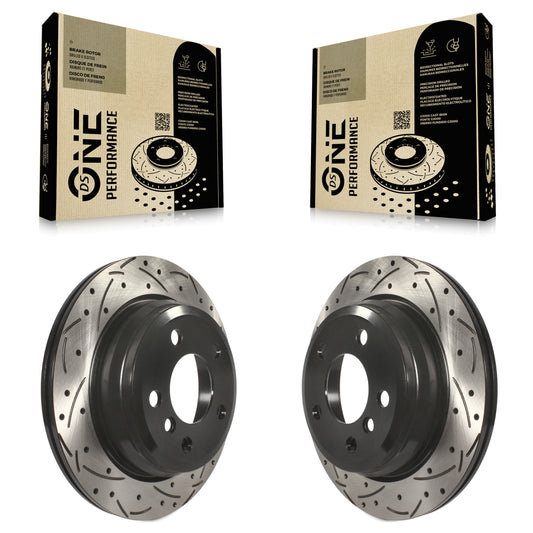 [Arrière] Kit de disque (percé rainuré revêtu) de frein pour BMW 328i xDrive 320i 330i 428i 430i Gran Coupe GT 328d 330e KD-100192