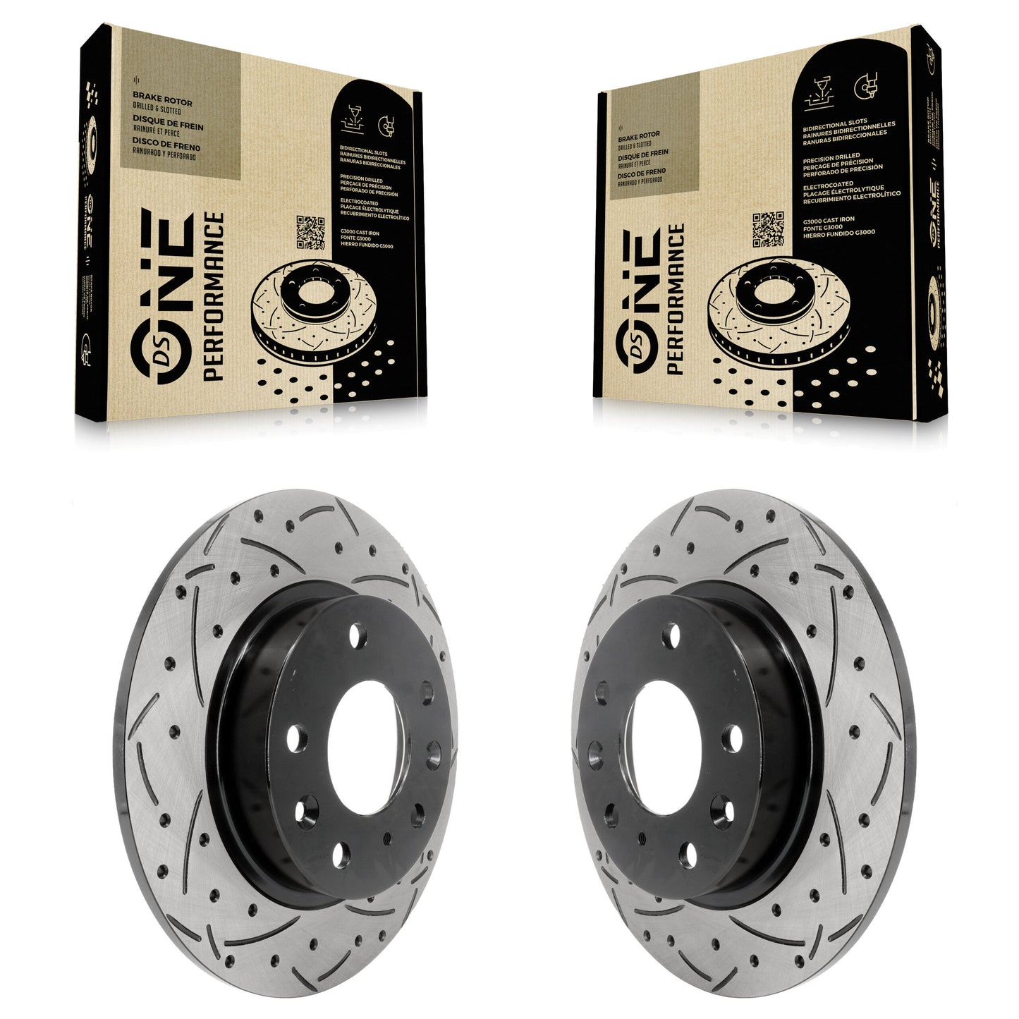 [Arrière] Kit de disque (percé rainuré revêtu) de frein pour Mazda 3 CX-3 CX-30 Sport KD-100193