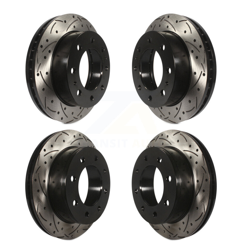 [Avant + Arrière] Kit de disque (percé rainuré revêtu) de frein pour Chevrolet Express 2500 GMC Savana 3500 KD-100205