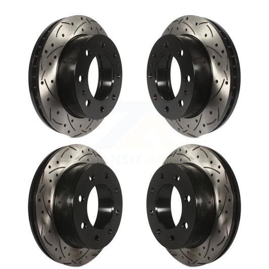 [Avant + Arrière] Kit de disque (percé rainuré revêtu) de frein pour Chevrolet Express 2500 GMC Savana 3500 KD-100205