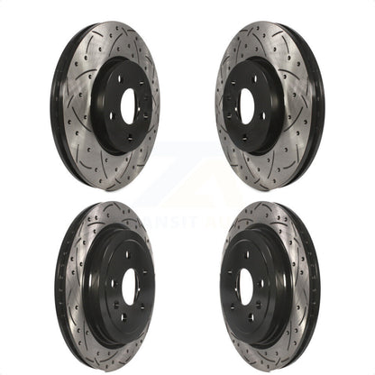 [Avant + Arrière] Kit de disque (percé rainuré revêtu) de frein pour 2010-2015 Chevrolet Camaro LT LS KD-100208 par DS-One