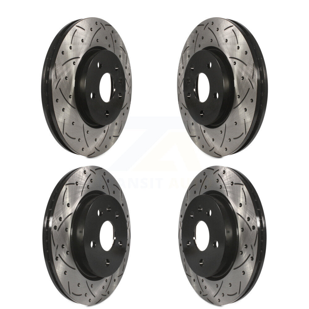[Avant + Arrière] Kit de disque (percé rainuré revêtu) de frein pour Chevrolet Malibu Impala Buick LaCrosse Limited Allure KD-100210