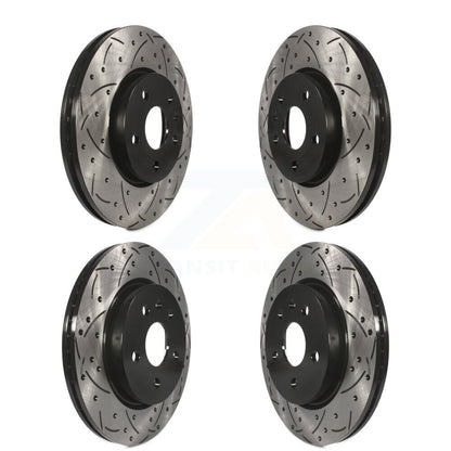 [Avant + Arrière] Kit de disque (percé rainuré revêtu) de frein pour Chevrolet Malibu Impala Buick LaCrosse Limited Allure KD-100210