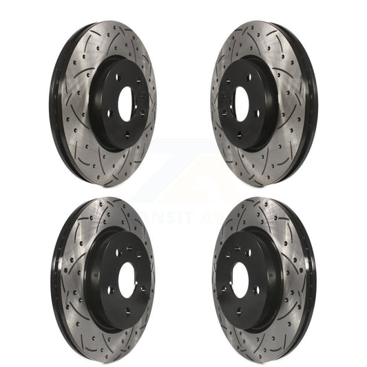 [Avant + Arrière] Kit de disque (percé rainuré revêtu) de frein pour Chevrolet Malibu Impala Buick LaCrosse Limited Allure KD-100210