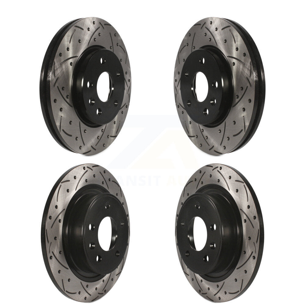 [Avant + Arrière] Kit de disque (percé rainuré revêtu) de frein pour 2013 Chevrolet Cruze avec 292mm Diameter Rotor KD-100212