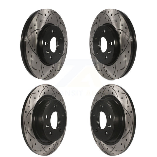 [Avant + Arrière] Kit de disque (percé rainuré revêtu) de frein pour 2013 Chevrolet Cruze avec 292mm Diameter Rotor KD-100212