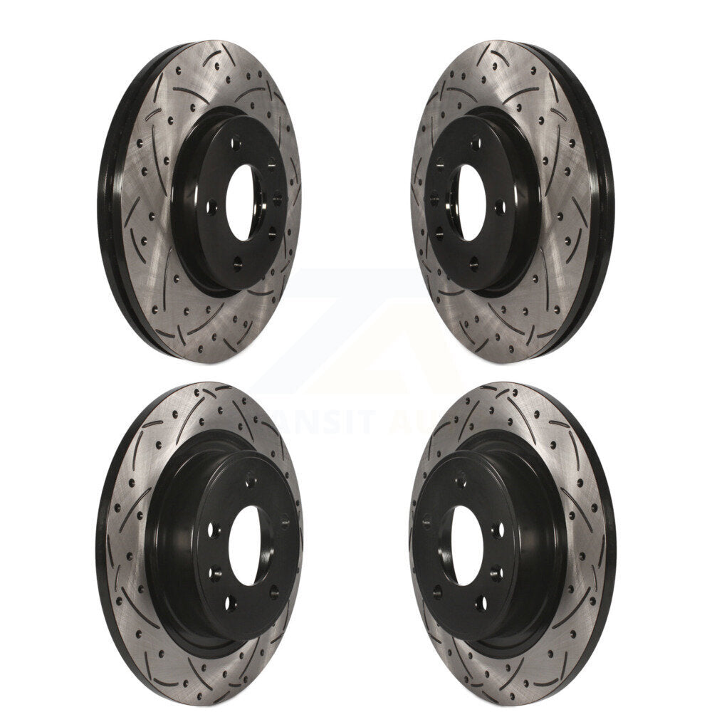 [Avant + Arrière] Kit de disque (percé rainuré revêtu) de frein pour Chevrolet Cruze Buick Verano Volt Orlando KD-100215