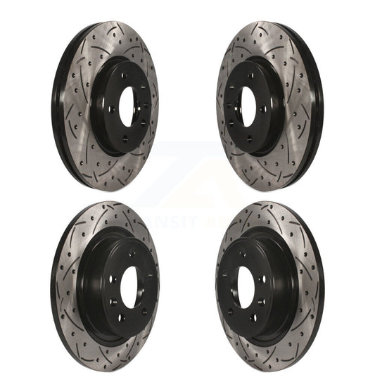 [Avant + Arrière] Kit de disque (percé rainuré revêtu) de frein pour Chevrolet Cruze Buick Verano Volt Orlando KD-100215