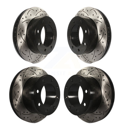 [Avant + Arrière] Kit de disque (percé rainuré revêtu) de frein pour Ford F-250 Super Duty F-350 KD-100216