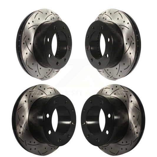 [Avant + Arrière] Kit de disque (percé rainuré revêtu) de frein pour Ford F-250 Super Duty F-350 KD-100216