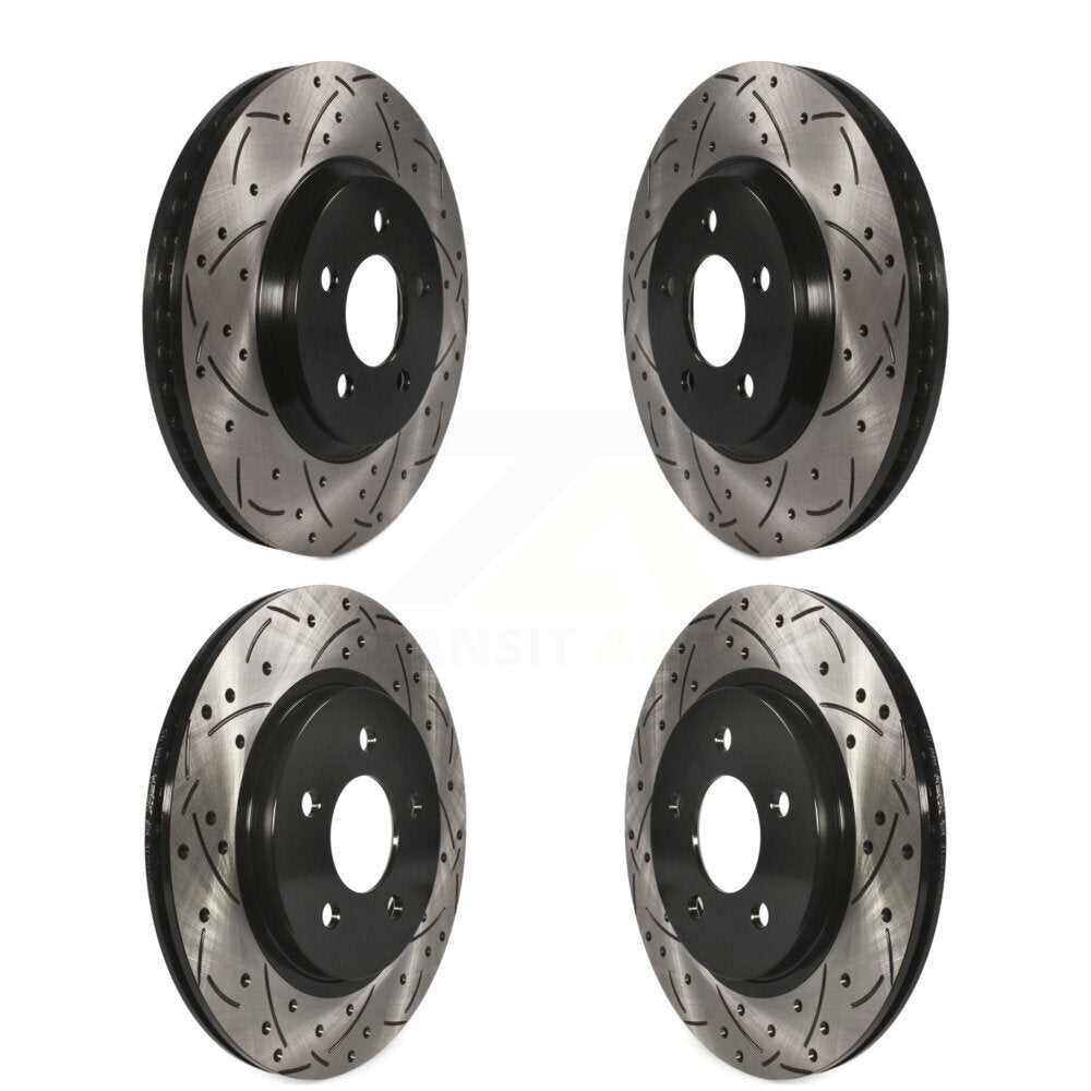 [Avant + Arrière] Kit de disque (percé rainuré revêtu) de frein pour Ford Mustang KD-100218