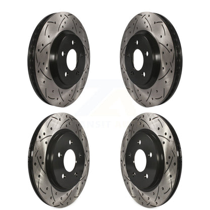 [Avant + Arrière] Kit de disque (percé rainuré revêtu) de frein pour Ford Mustang KD-100218