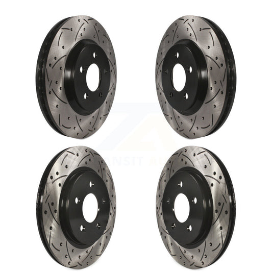 [Avant + Arrière] Kit de disque (percé rainuré revêtu) de frein pour Ford Mustang KD-100218