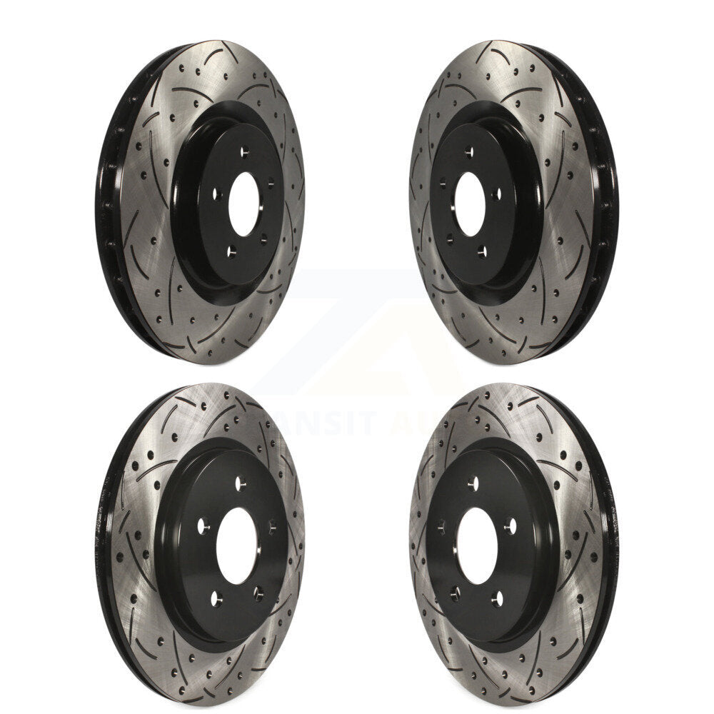 [Avant + Arrière] Kit de disque (percé rainuré revêtu) de frein pour Ford Mustang KD-100219