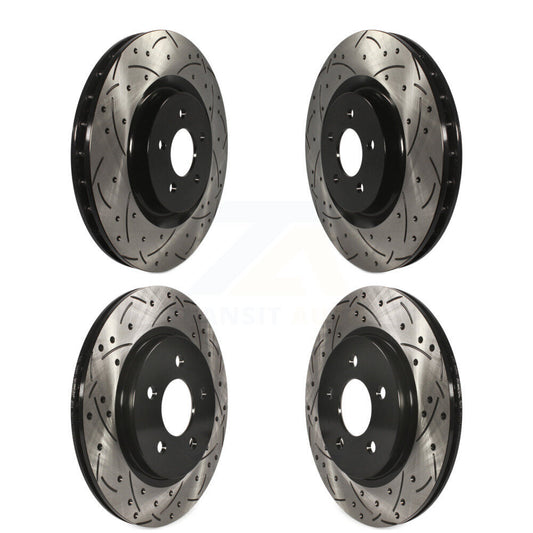 [Avant + Arrière] Kit de disque (percé rainuré revêtu) de frein pour Ford Mustang KD-100219