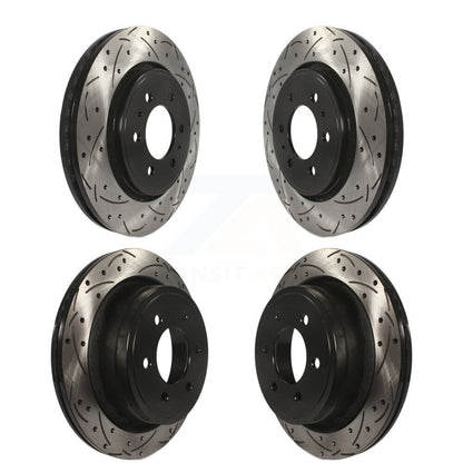 [Avant + Arrière] Kit de disque (percé rainuré revêtu) de frein pour Ford F-150 KD-100222