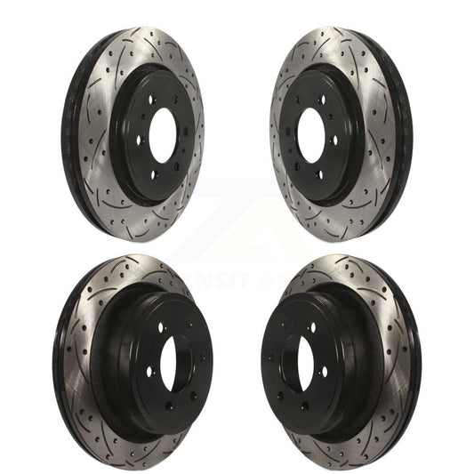 [Avant + Arrière] Kit de disque (percé rainuré revêtu) de frein pour Ford F-150 KD-100222