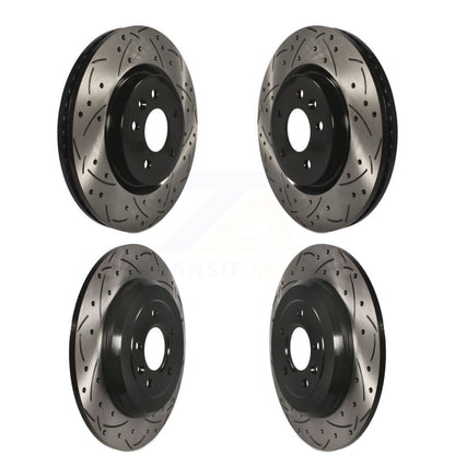 [Avant + Arrière] Kit de disque (percé rainuré revêtu) de frein pour Ford Explorer Taurus Flex Lincoln MKS MKT KD-100224