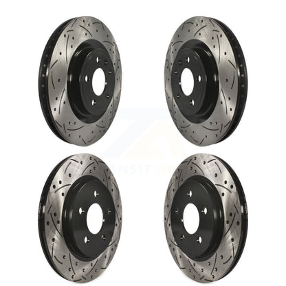 [Avant + Arrière] Kit de disque (percé rainuré revêtu) de frein pour Ford Mustang KD-100228