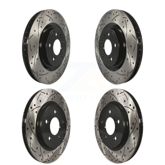 [Avant + Arrière] Kit de disque (percé rainuré revêtu) de frein pour Ford Mustang KD-100228