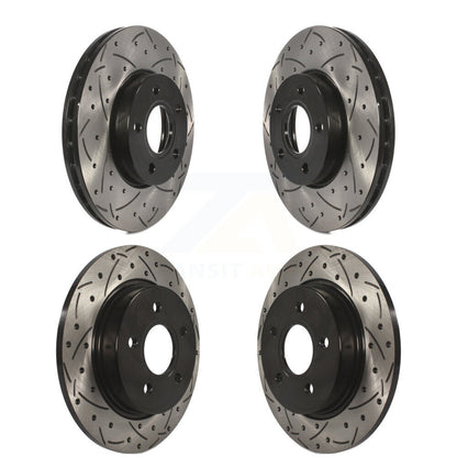 [Avant + Arrière] Kit de disque (percé rainuré revêtu) de frein pour Ford Focus KD-100229