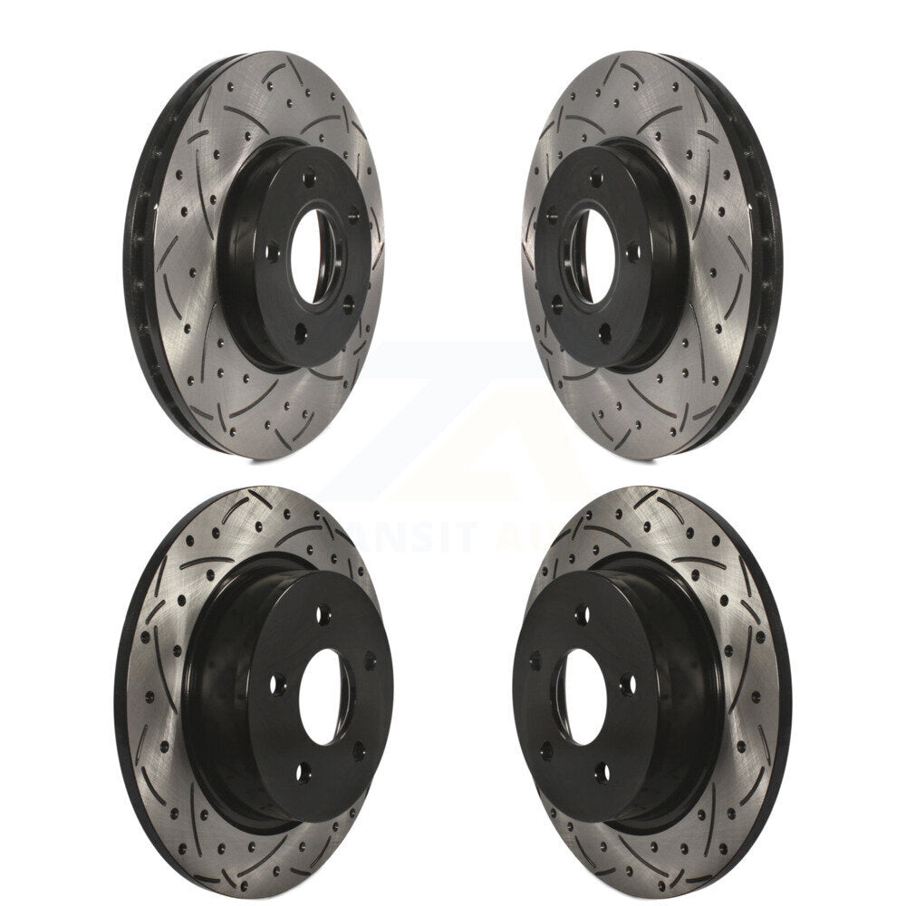 [Avant + Arrière] Kit de disque (percé rainuré revêtu) de frein pour Ford C-Max KD-100230