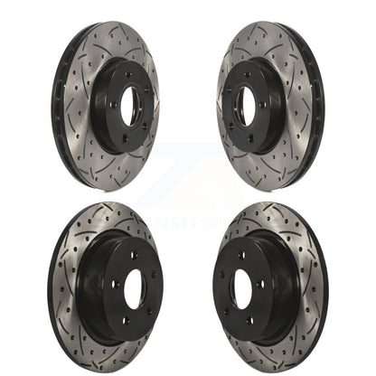 [Avant + Arrière] Kit de disque (percé rainuré revêtu) de frein pour Ford C-Max KD-100230
