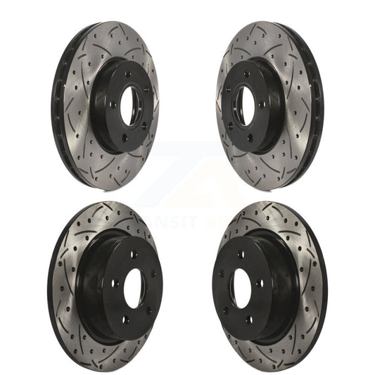 [Avant + Arrière] Kit de disque (percé rainuré revêtu) de frein pour Ford C-Max KD-100230