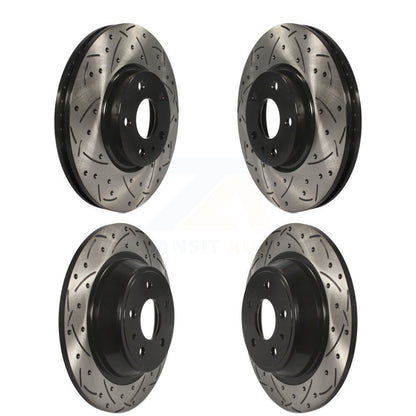 [Avant + Arrière] Kit de disque (percé rainuré revêtu) de frein pour Ford Fusion Lincoln MKZ KD-100233