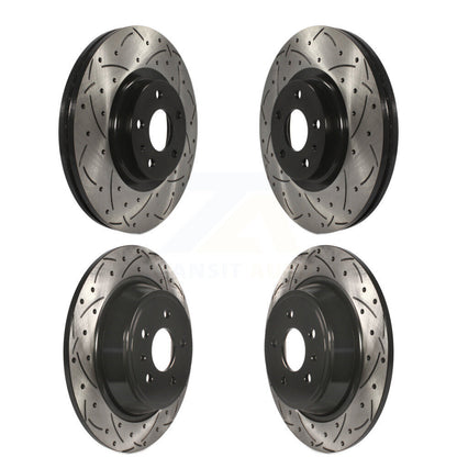 [Avant + Arrière] Kit de disque (percé rainuré revêtu) de frein pour Ford Fusion Lincoln MKZ KD-100234